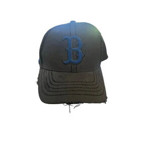 Brooklyn Dodgers Black 32 Trophy Stretch Fitted Baseball Hat Size Large